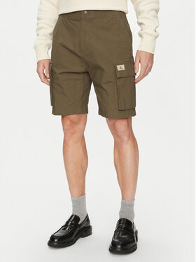 Calvin Klein Jeans Calvin Klein Jeans Szorty materiałowe J30J327376 Khaki Regular Fit