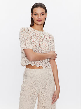MAX&Co. MAX&Co. Blusa Ambito 79710723 Écru Cropp Fit