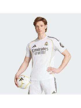 adidas adidas Koszulka techniczna Real Madrid 25/26 Home Authentic Jersey Biały Slim Fit