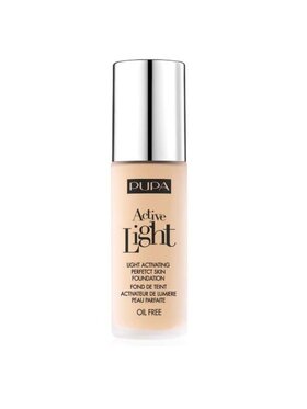 pupa milano pupa milano Active Light Perfect Skin Foundation SPF10 beztłuszczowy podkład do twarzy 002 Ivory 30ml Podkład czarny