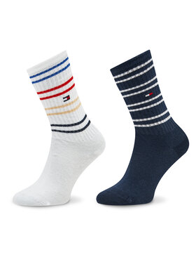 Tommy Hilfiger Tommy Hilfiger Zestaw 2 par wysokich skarpet dziecięcych 701222661 Kolorowy