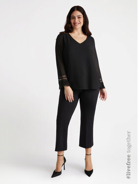 Fiorella Rubino Fiorella Rubino Bluzka G267L008074N033 Czarny A-Line Fit