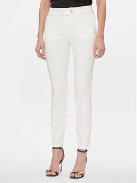 Rinascimento Rinascimento Pantaloni di tessuto CFC0117747003 Bianco Regular Fit