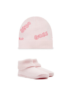 BOSS Boss Набір шапка і шкарпетки J98386 Рожевий