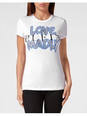 PHILIPP PLEIN PHILIPP PLEIN T-Shirt 693 Biały Skin Tight Fit