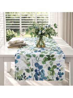 Roseberry Home Roseberry Home Bieżnik Blue Sparrow Niebieski