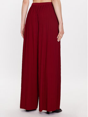 Max Mara Leisure Hlače Alfonsa 2337860134 Tamnocrvena Wide Leg