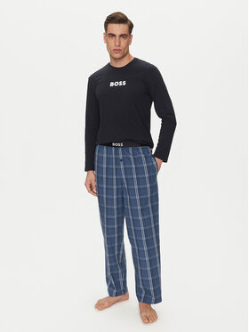 BOSS BOSS Pijama Easy Long Set 50535882 Bleumarin Regular Fit