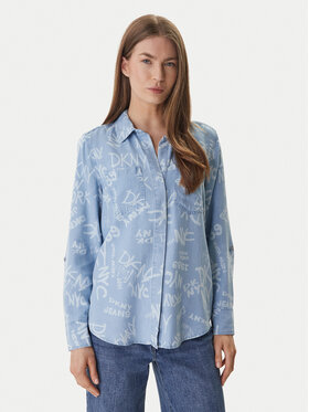 DKNY DKNY Hemd DJ6W2017 Himmelblau Regular Fit