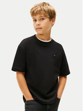 Tommy Hilfiger Tommy Hilfiger Póló Essential Archive KB0KB09646 Fekete Regular Fit