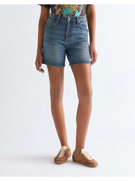 Wrangler Wrangler Szorty jeansowe COWBOY SHORT 5 INCH Niebieski Loose Fit