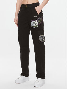 Aeronautica Militare Aeronautica Militare Hlače 232PA1571DCT3221 Crna Regular Fit