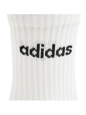 Adidas Visoke Unisex čarape Linear Crew Cushioned Socks 3 Pairs HT3455 Bijela