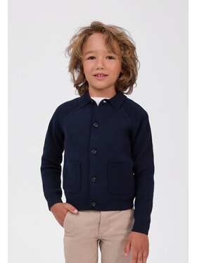 minoti minoti Kardigan 33KNIT259 Granatowy Regular Fit