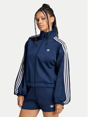 adidas adidas Felpa Lace Oversized Archive Track Top LG4277 Blu Regular Fit