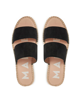 Manebi Espadrile Hamptons Double Sole 2 Bands Sandals K 1.0 JB Crna