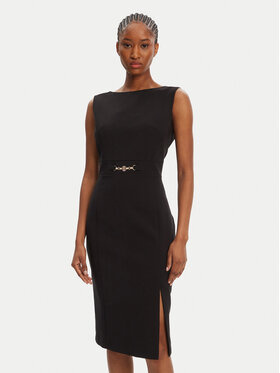 Fracomina Fracomina Coctailkleid FR25WD2001W42901 Schwarz Regular Fit