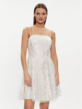 Rinascimento Rinascimento Rochie cocktail CFC0117811003 Écru A-Line Fit