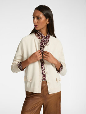 Elena Mirò Elena Mirò Cardigan M442Z000570N002 Bianco Regular Fit