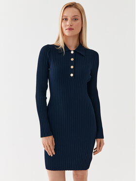 MICHAEL Michael Kors MICHAEL Michael Kors Trikotāžas kleita MF381PT33D Tumši zils Slim Fit