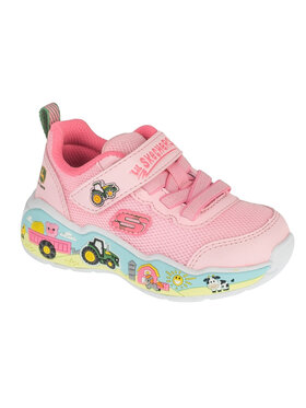 Skechers Skechers Sneakersy John Deere: Play Scene - Farm Girlie Różowy