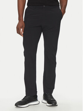 BOSS BOSS Spodnie materiałowe Commuter HexaStre 50529673 Czarny Slim Fit