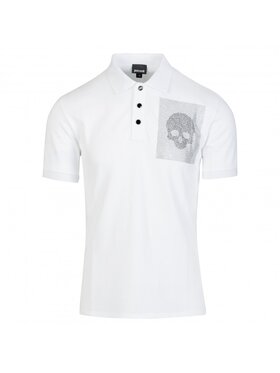 Just Cavalli Just Cavalli Polokošeľa S03GL0055 N21368 Biela Regular Fit