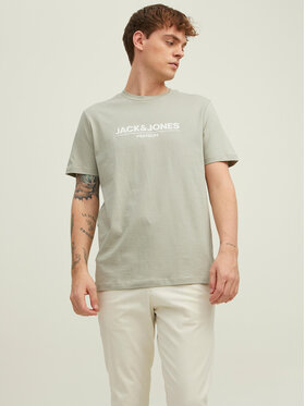 Jack&Jones PREMIUM Jack&Jones PREMIUM T-Shirt Branding 12205731 Zielony Regular Fit