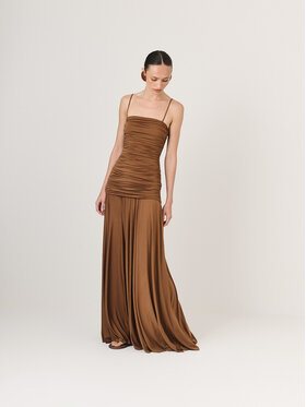 La Mania La Mania Vestito DELLA Beige Classic Fit