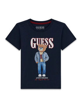 Guess Guess T-Shirt N6RI05 K8HM4 Granatowy Regular Fit