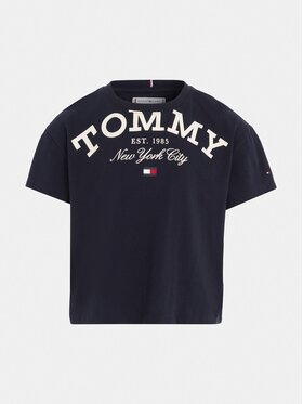 Tommy Hilfiger T-shirt Logo KG0KG07637 Tamnoplava Regular Fit