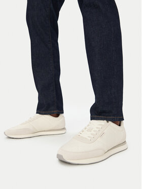 Calvin Klein Calvin Klein Сникърси Retro Runner Ripstop Aop Ny HM0HM02140 Екрю