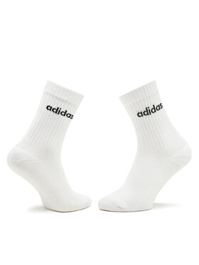 Adidas Visoke Unisex čarape Linear Crew Cushioned Socks 3 Pairs HT3455 Bijela