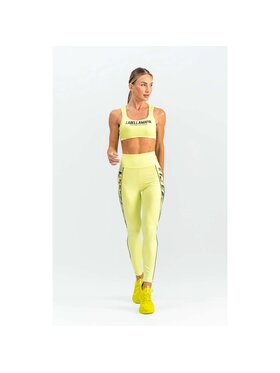 LaBellaMafia LaBellaMafia Legginsy MOVEMENT YELLOW Żółty Basic Fit