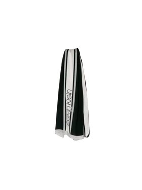 Calvin Klein Calvin Klein Szalik SZAL CHUSTA DAMSKA STRIPE SCARF Czarny