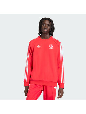 adidas adidas Bluza techniczna Liverpool FC Originals Crew Czerwony Regular Fit