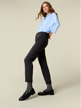 Oltre Oltre Jeansy P444R109545N033 Czarny Boy Fit