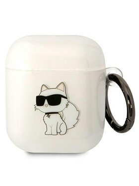 KARL LAGERFELD KARL LAGERFELD Etui na słuchawki AirPods 1/2 Przezroczysty