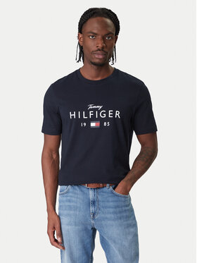 Tommy Hilfiger Tommy Hilfiger T-Shirt Brand Love MW0MW41455 Granatowy Regular Fit