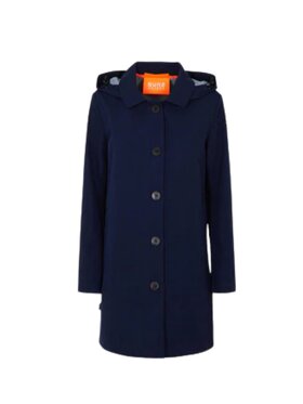 SUNS SUNS Płaszcz gbs41014d-navy Niebieski Regular Fit