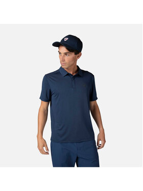 Rossignol Rossignol Polo Slub Polo Granatowy Regular Fit