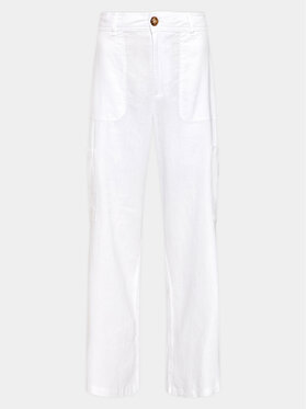 Gina Tricot Gina Tricot Pantaloni din material 19959 Alb Regular Fit