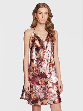 Guess Guess Koktejlové šaty Taryn W2BK99 WECV2 Bordová Regular Fit