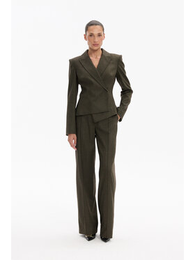 Deni Cler Milano Deni Cler Milano Spodnie materiałowe W-DC-5253-F5-D4-49-1 Khaki Loose Leg