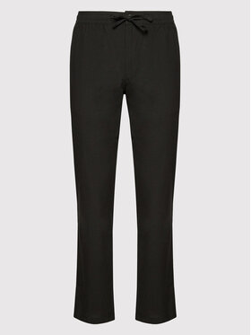 Selected Homme Selected Homme Pantaloni din material New-Linen 16085822 Negru Straight Fit