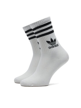 Adidas Set Od 6 Pari Unisex Visokih čarapa 3-Stripes JE1828 Bijela