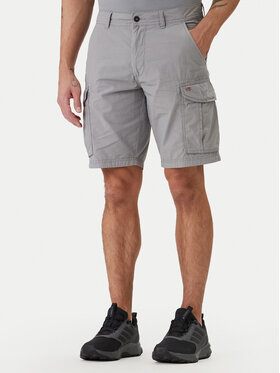 Napapijri Napapijri Pantalon scurți din material Noto 2.0 NP0A4HOQ Gri Regular Fit