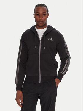 adidas adidas Felpa Holiday 3-Stripes JM1695 Nero Regular Fit