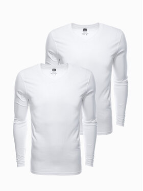 Ombre Ombre Longsleeve Z41 Biały Regular Fit