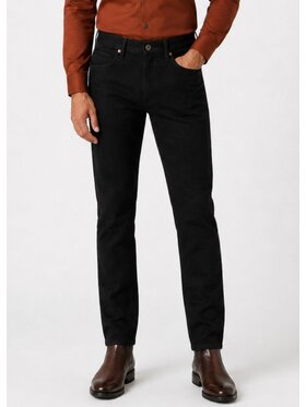 Wrangler Wrangler Jeansy Straight Czarny Regular Fit